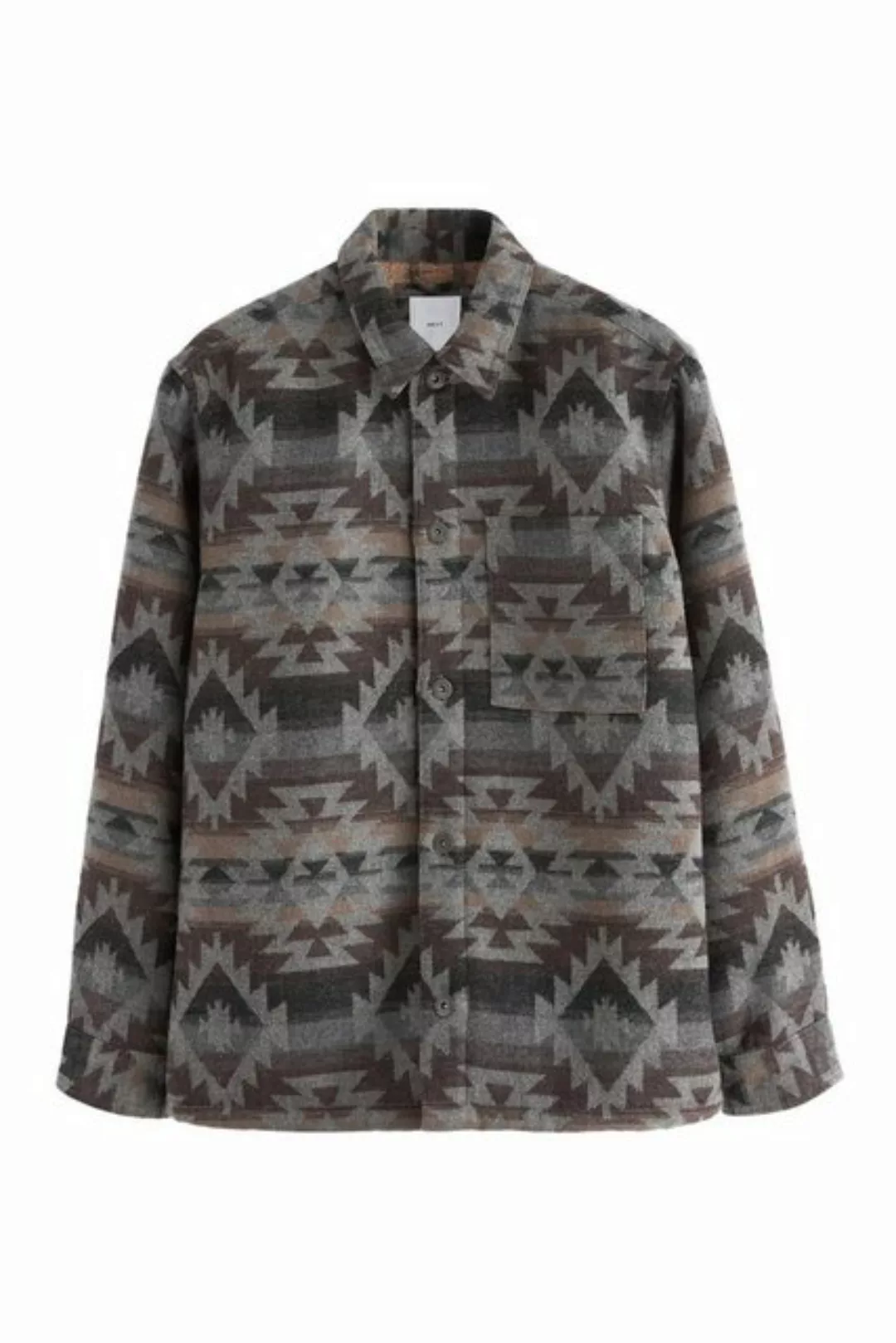 Next Hemdjacke Hemdjacke mit Borgfutter und Navajo-Muster (1-St) günstig online kaufen