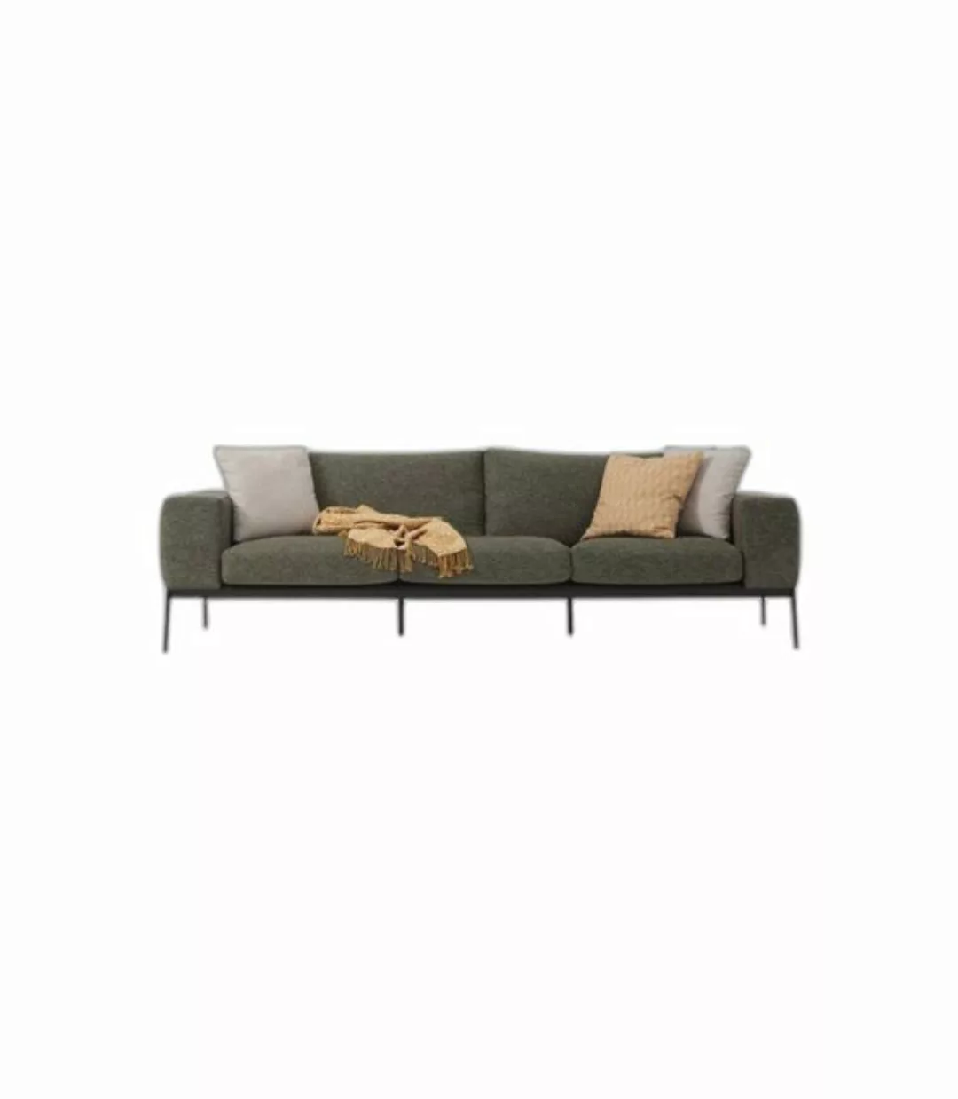 Xlmoebel 2-Sitzer Zweiplätze-Sofa 2-Sitzer Grün Modernes Gewebe Wohnzimmer günstig online kaufen