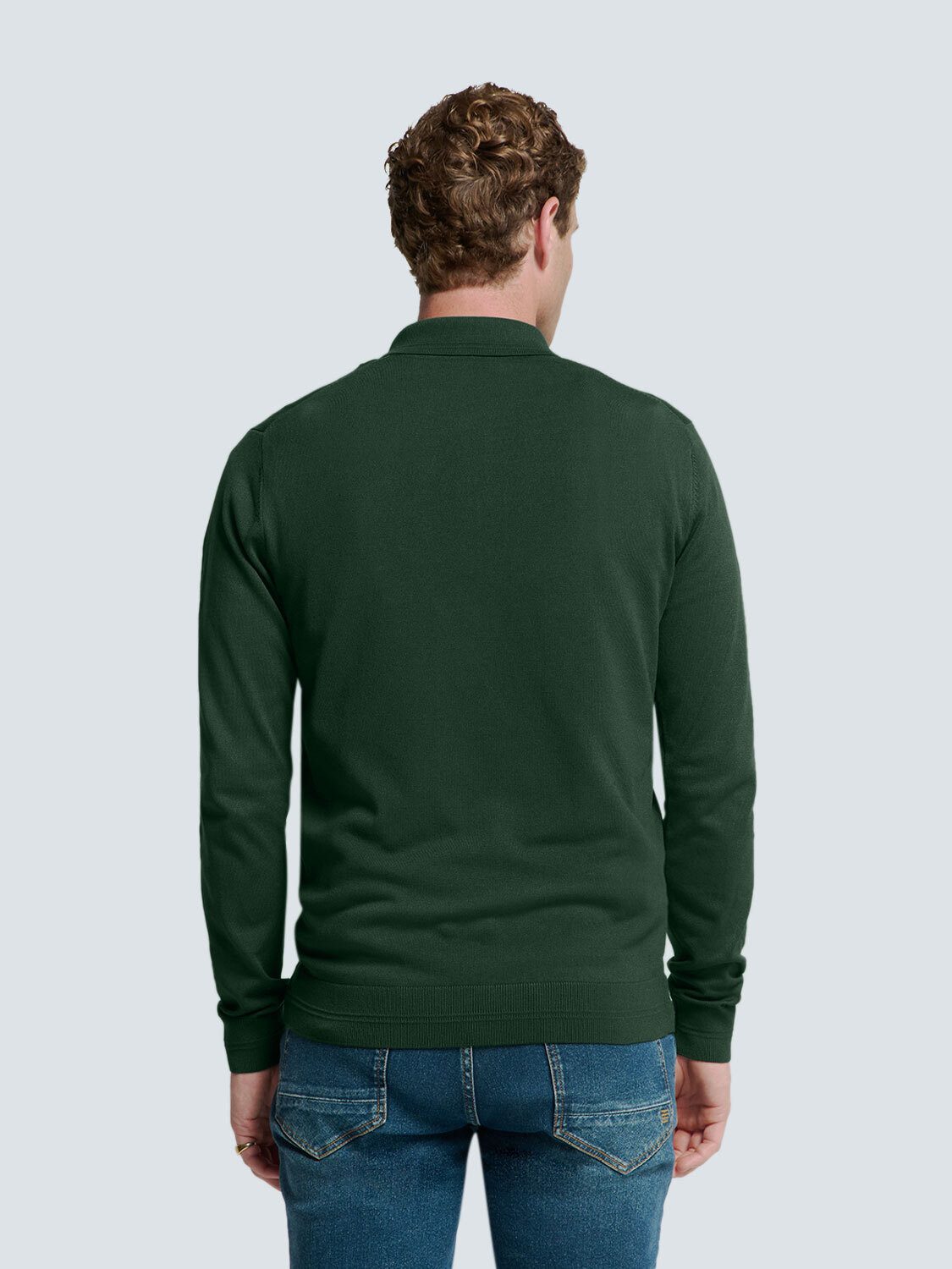 NO EXCESS Rundhalspullover "No Excess Polo-Pullover mit halbem Reißverschlu günstig online kaufen