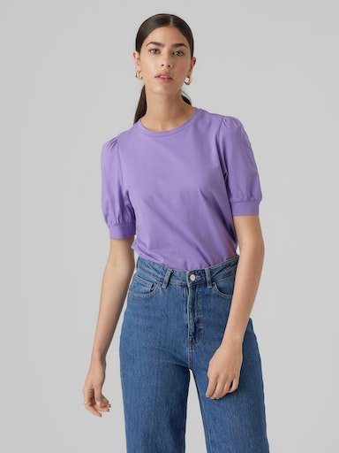 Vero Moda T-Shirt VMKERRY 2/4 O-NECK TOP VMA JRS NOOS mit Rundhalsausschnit günstig online kaufen