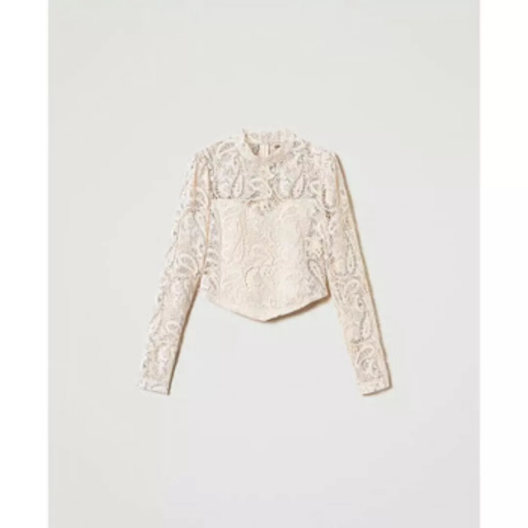 Twin Set  3/4 Jeans BLUSA CROPPED IN PIZZO MACRAME Art. 242TP2464 günstig online kaufen