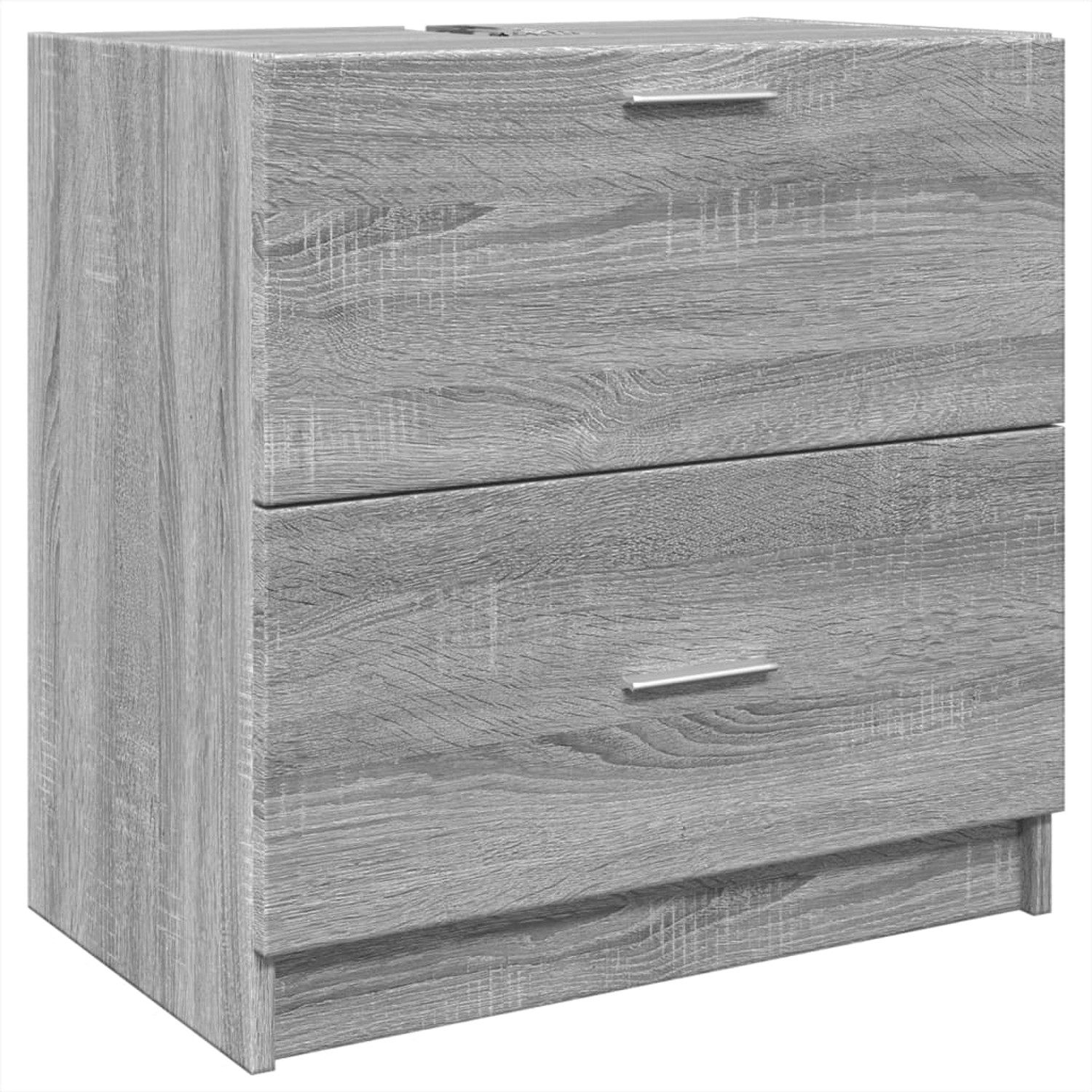 vidaXL Waschbeckenunterschrank Grau Sonoma 59x37x59 cm Holzwerkstoff günstig online kaufen