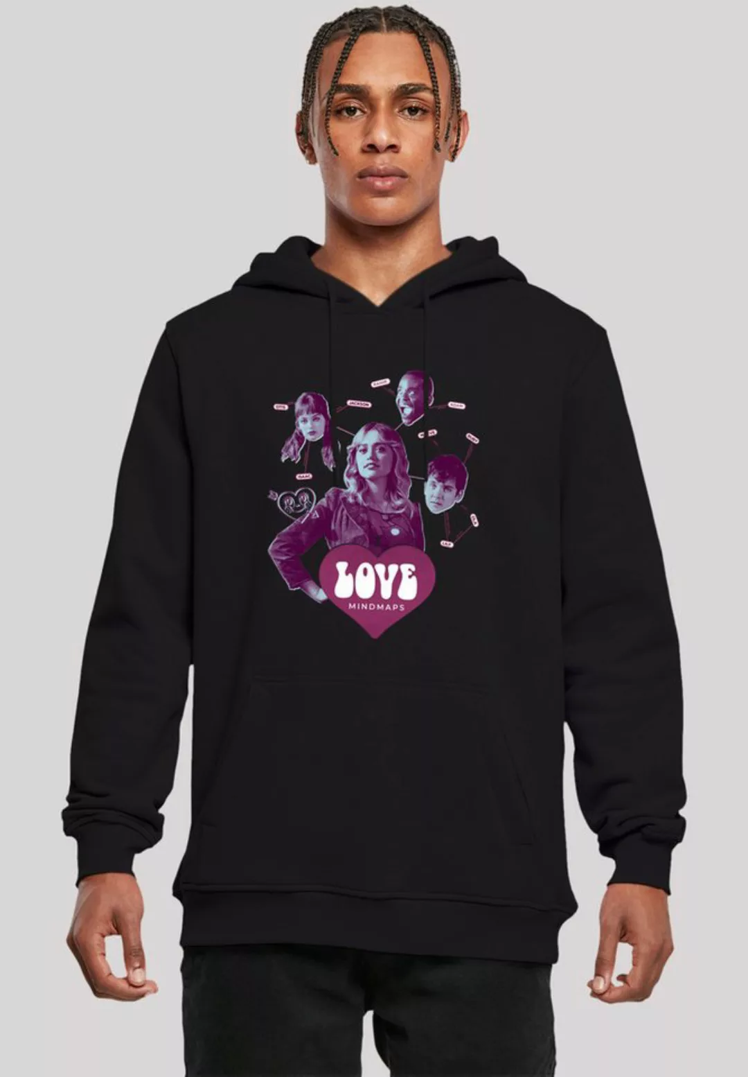 F4NT4STIC Kapuzenpullover "Sex Education Love Mindmaps Netflix TV Series", günstig online kaufen