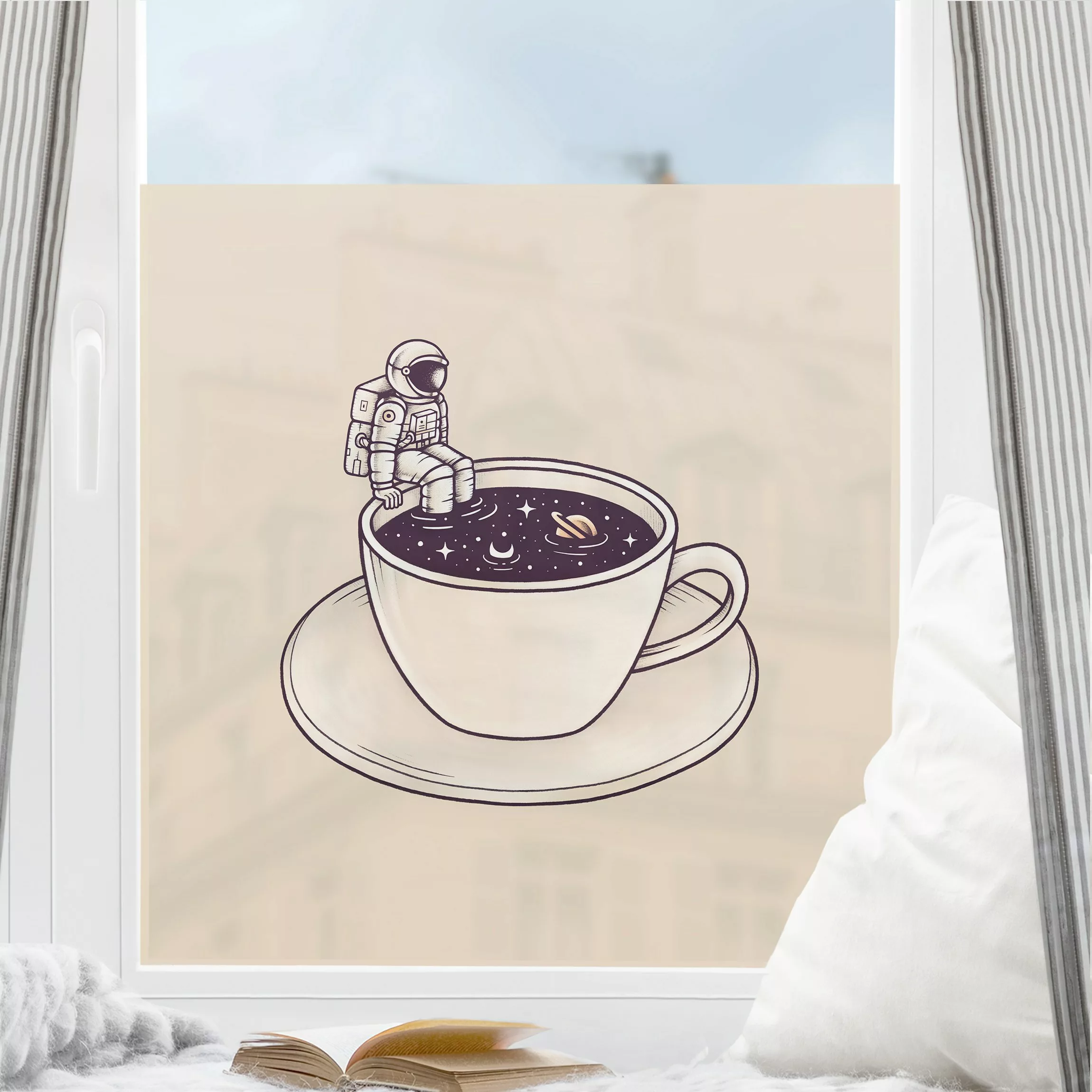 Fensterfolie Kosmischer Kaffee günstig online kaufen