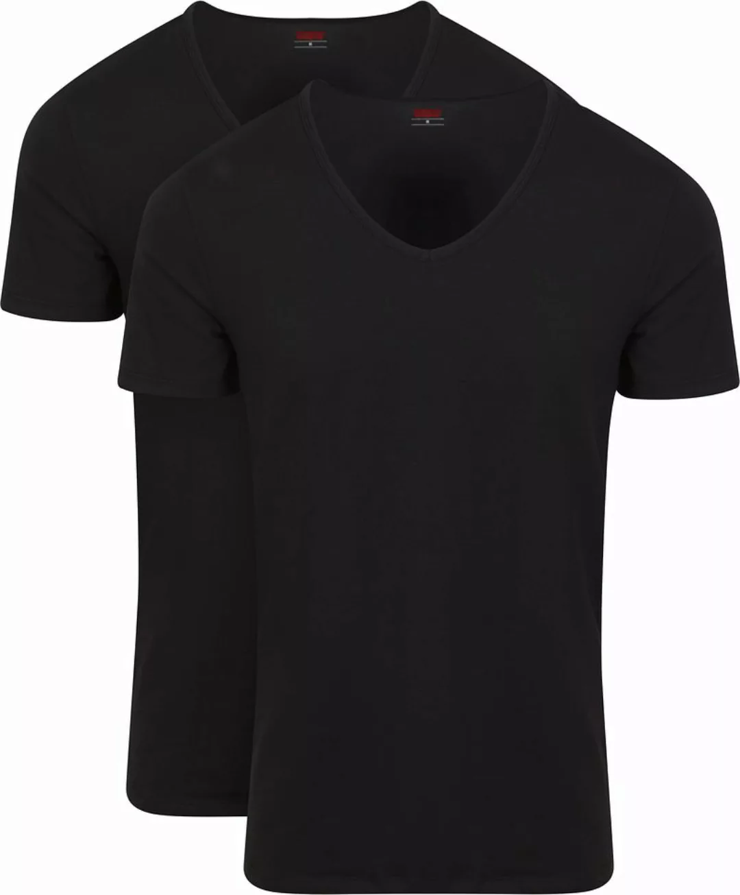 Levi's 2-er Set T-Shirt V-Ausschnitt Schwarz günstig online kaufen