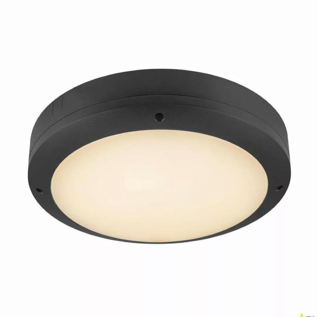 LED Wand- und Deckenleuchte Outdoor Bulkhead in Schwarz 20W 1900lm IP65 günstig online kaufen