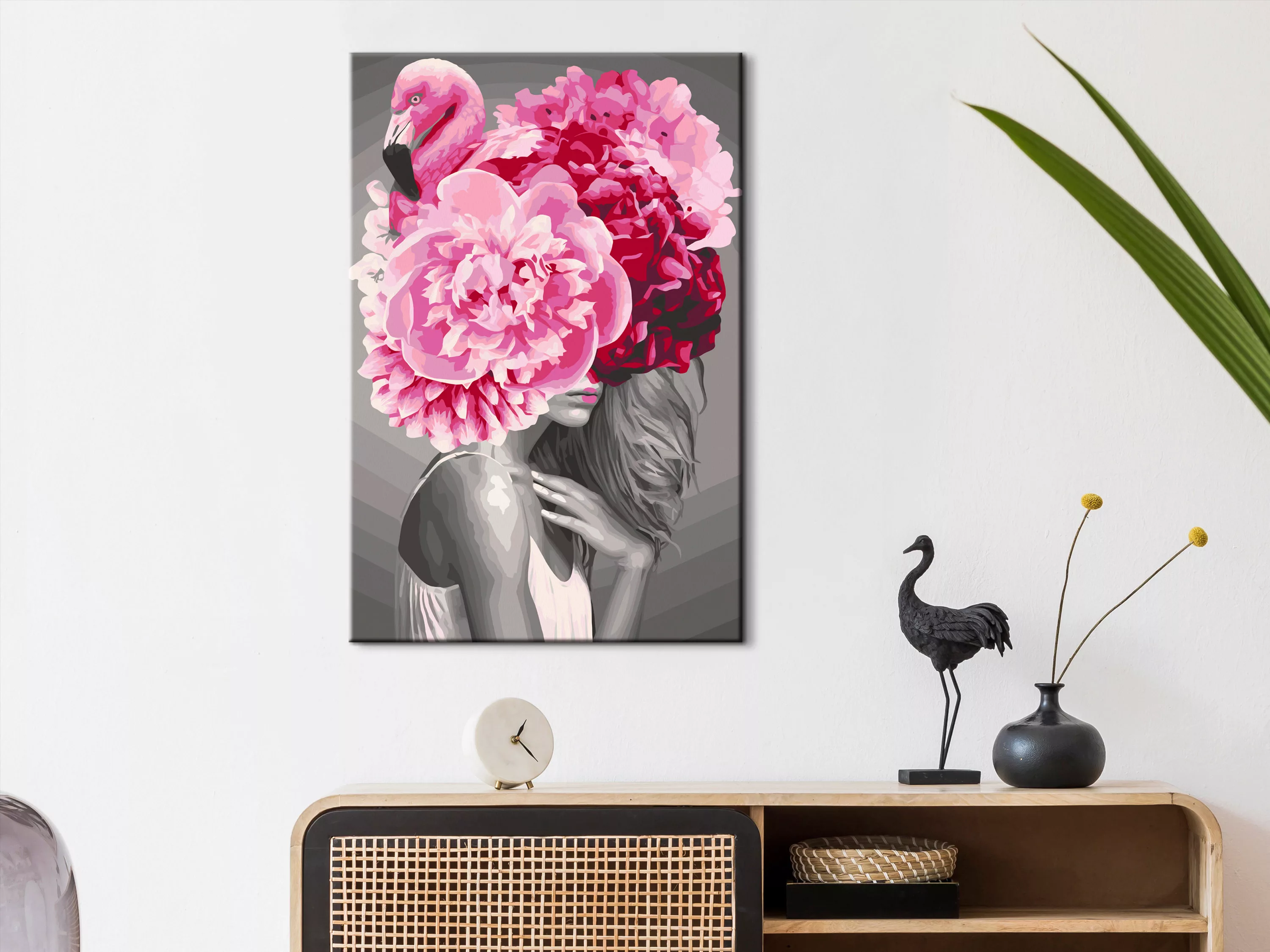 Malen Nach Zahlen - Flamingo Girl günstig online kaufen