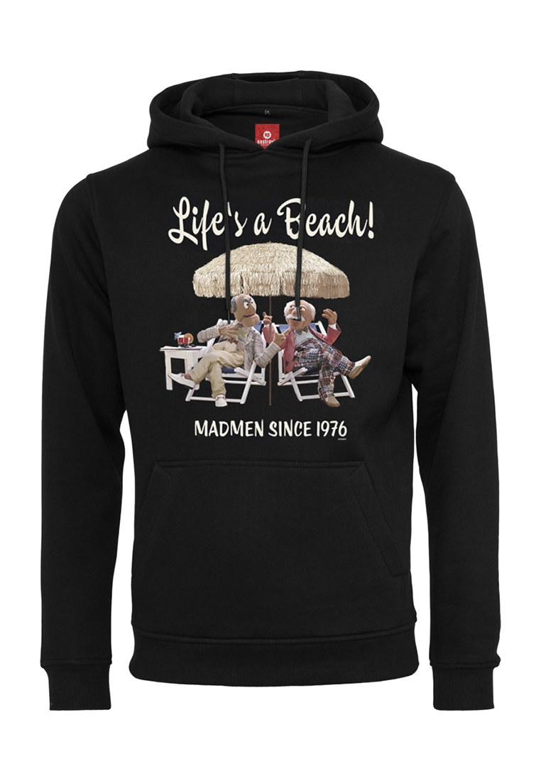 Urban Classics Muppets Life's a Beach Hoody MC036 black günstig online kaufen