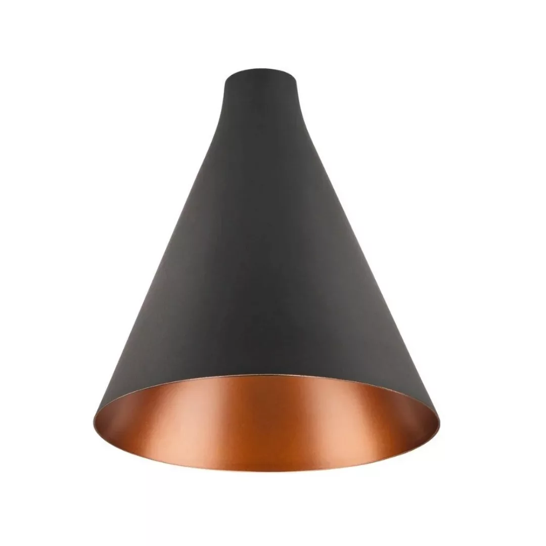 Mix&Match Leuchtenschirm Lalu Cone in Schwarz und Bronze 152mm rund günstig online kaufen