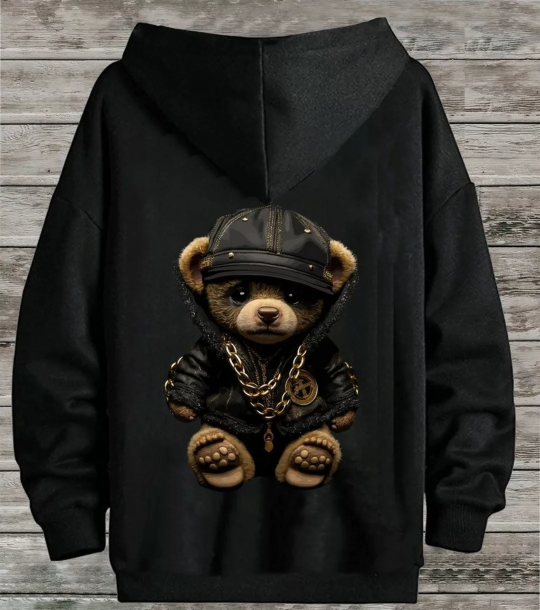 RMK Hoodie Herren Pullover Pulli Kapuzenpullover Sweatshirt Gangster Teddy günstig online kaufen