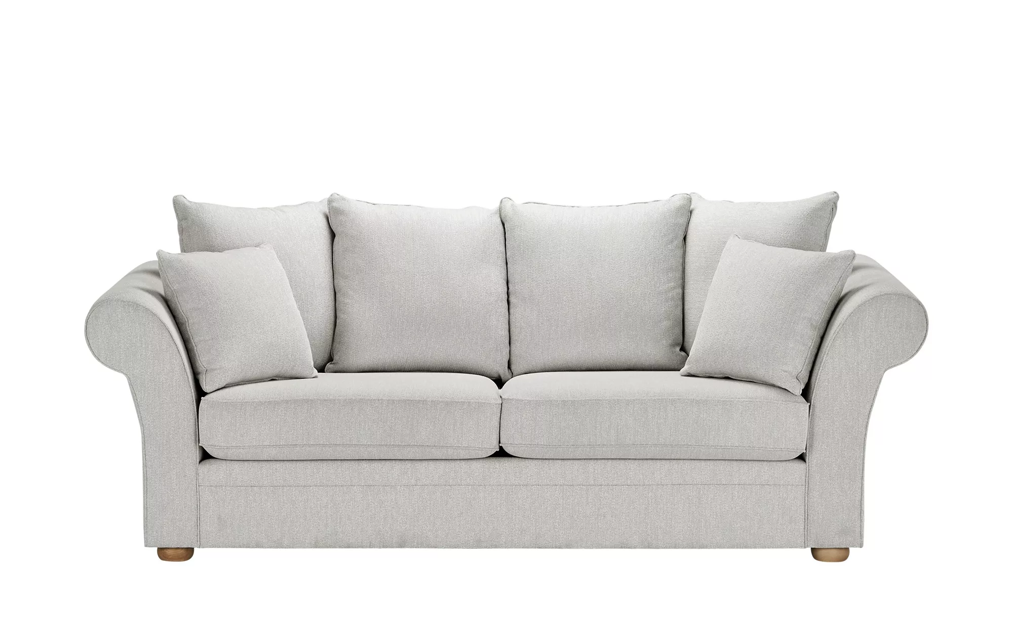 Sofa  Olivia - grau - 240 cm - 100 cm - 98 cm - Polstermöbel > Sofas > 3-Si günstig online kaufen