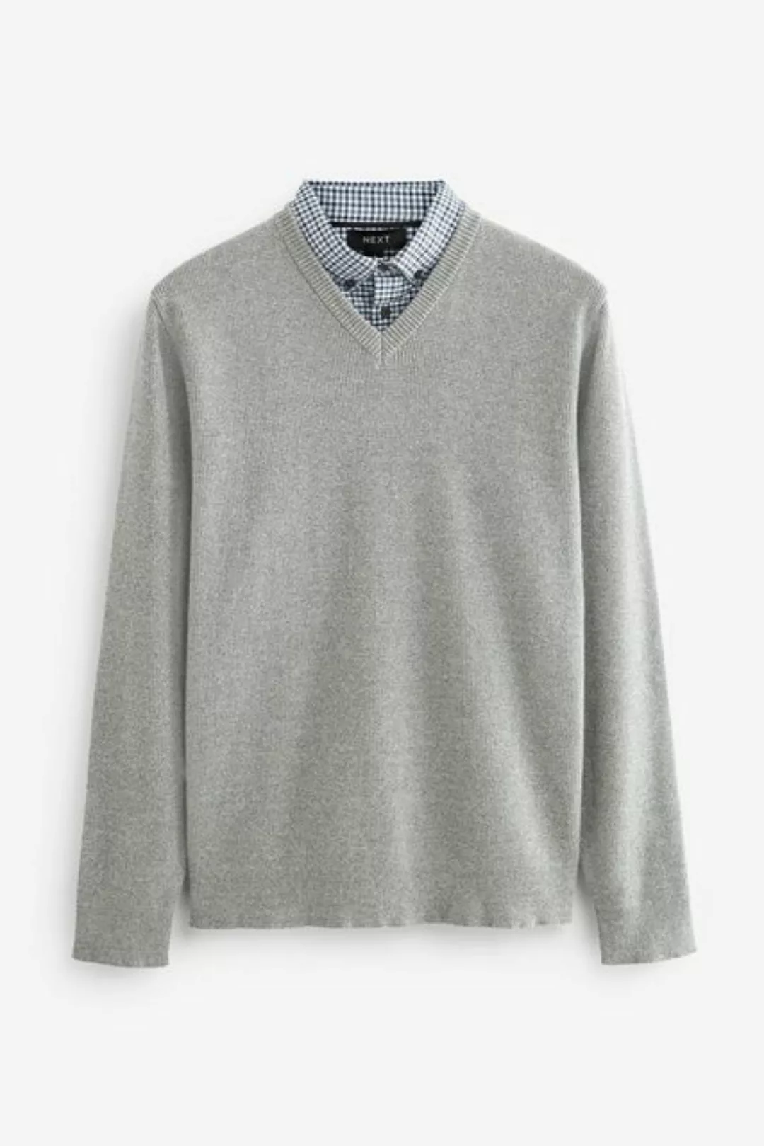 Next 2-in-1-Pullover Pullover mit Hemdkragen (1-tlg) günstig online kaufen