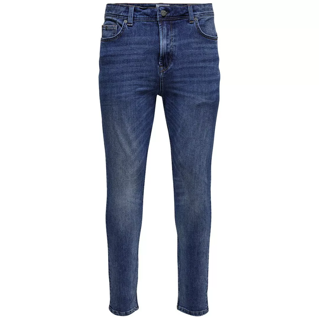 Only & Sons Loom Life Slim 4way 1663 Jeans 38 Blue Denim günstig online kaufen