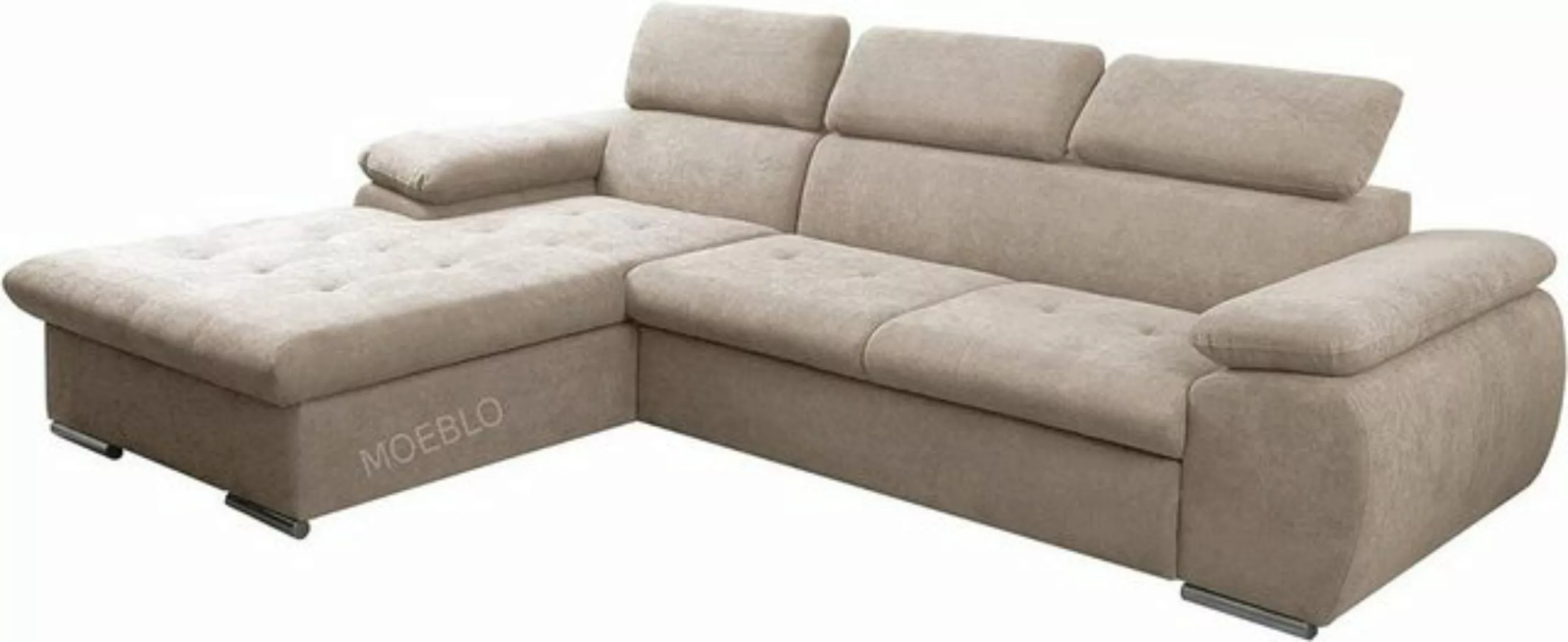 MOEBLO Ecksofa Nilux, Sofa Couch L-Form Polsterecke für Wohnzimmer, Schlafs günstig online kaufen