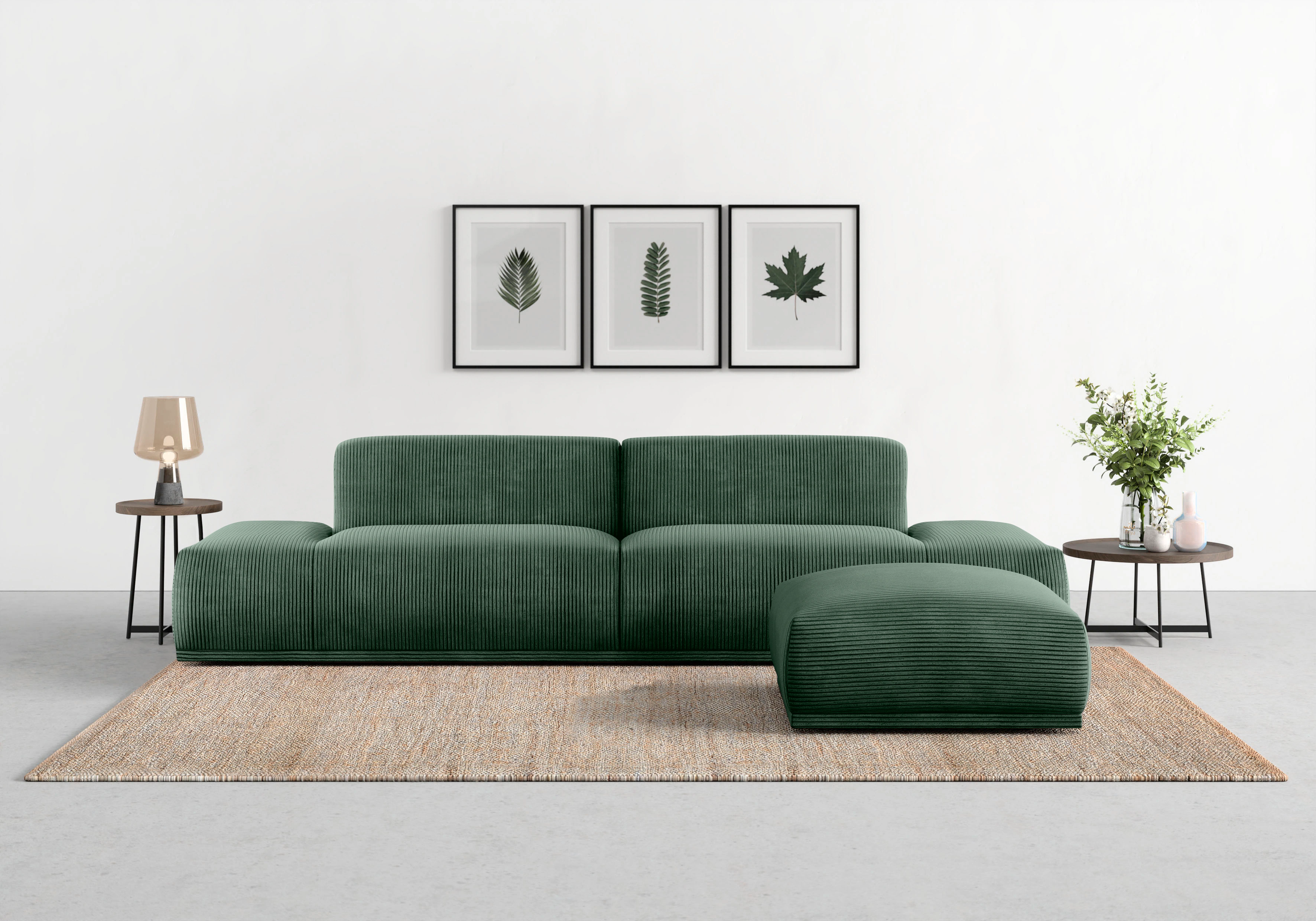 TRENDMANUFAKTUR Big-Sofa Braga, toller Sitzkomfort, Designsofa, in moderner günstig online kaufen