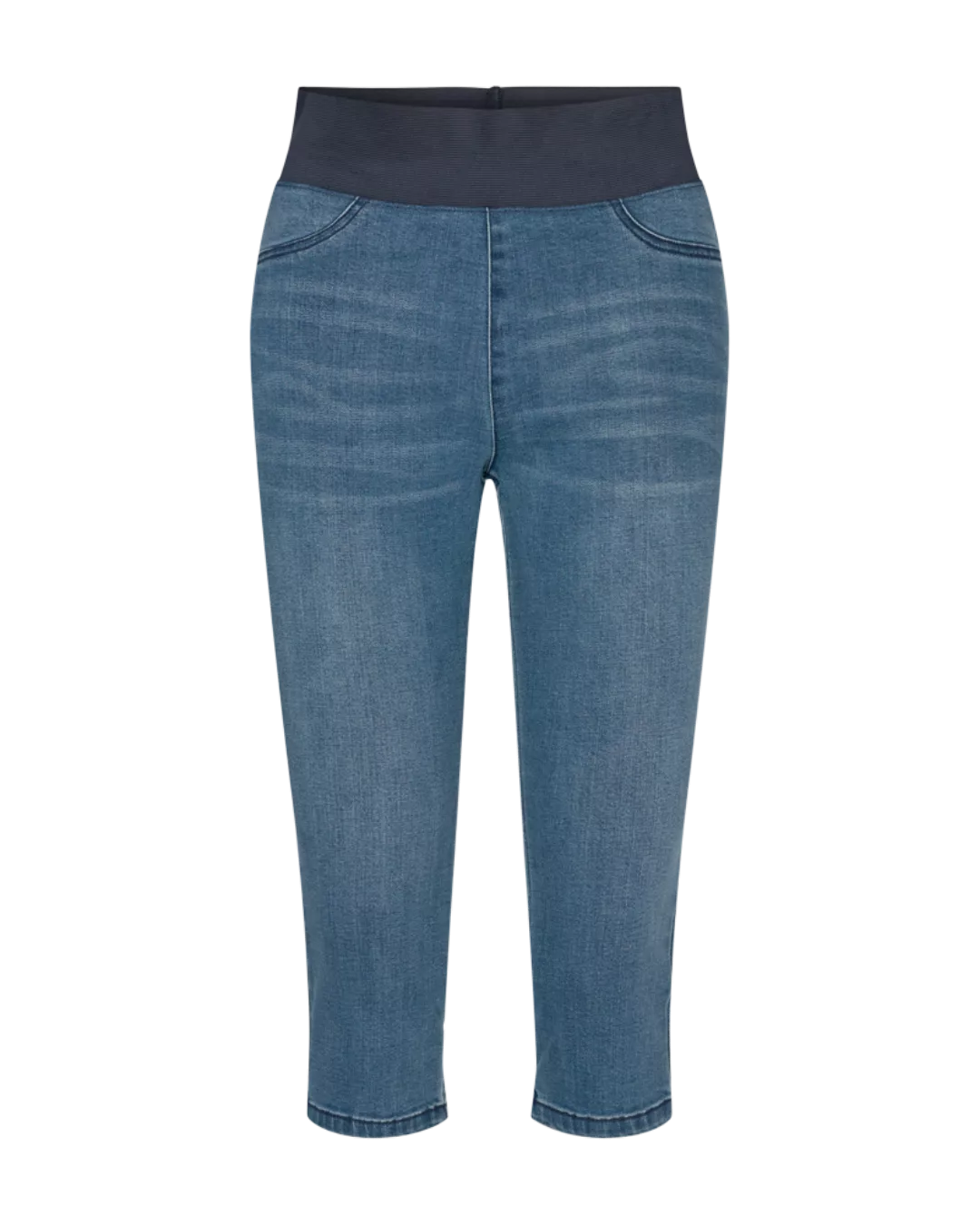 FREEQUENT Caprileggings "FQSHANTAL-CA-DENIM", mit extra breitem Bund günstig online kaufen