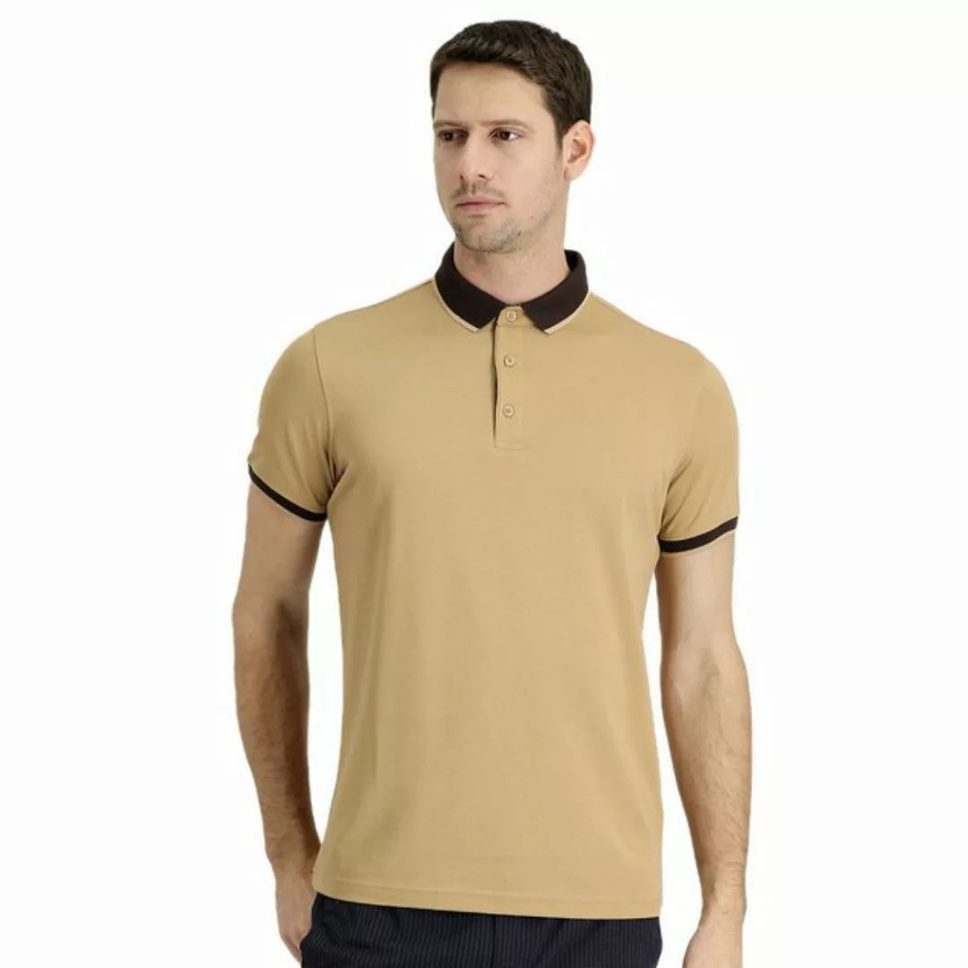 KIGILI Poloshirt Polokragen Regular Fit T-Shirt, Kurzarm Polokragen Herren günstig online kaufen