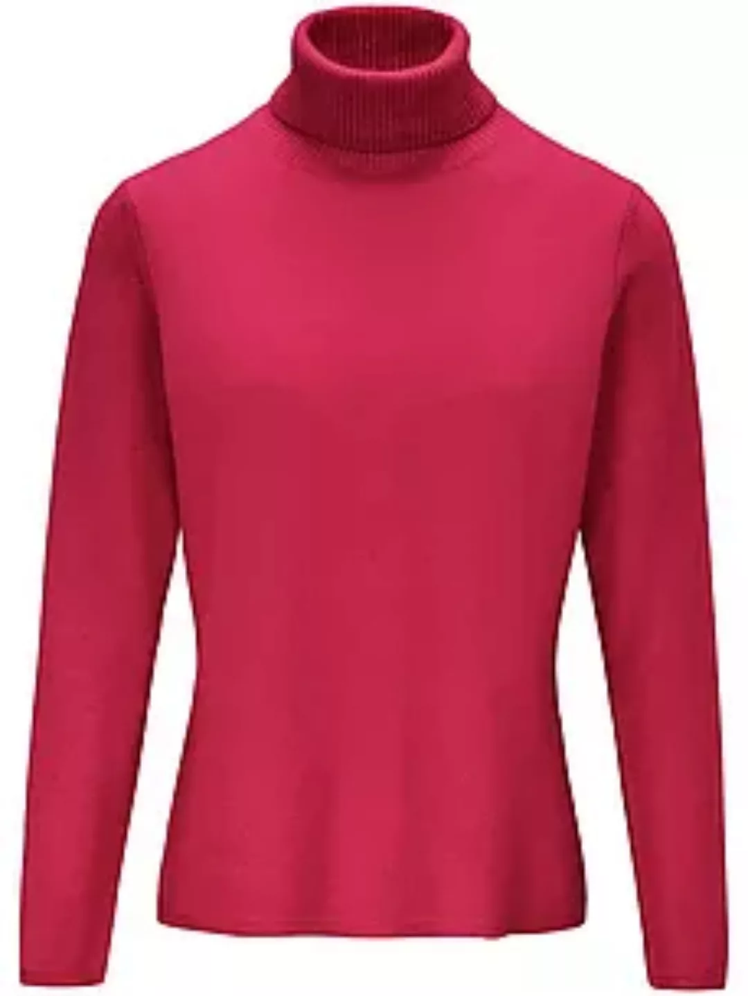 Rollkragen-Pullover aus Schurwolle und Kaschmir include pink günstig online kaufen