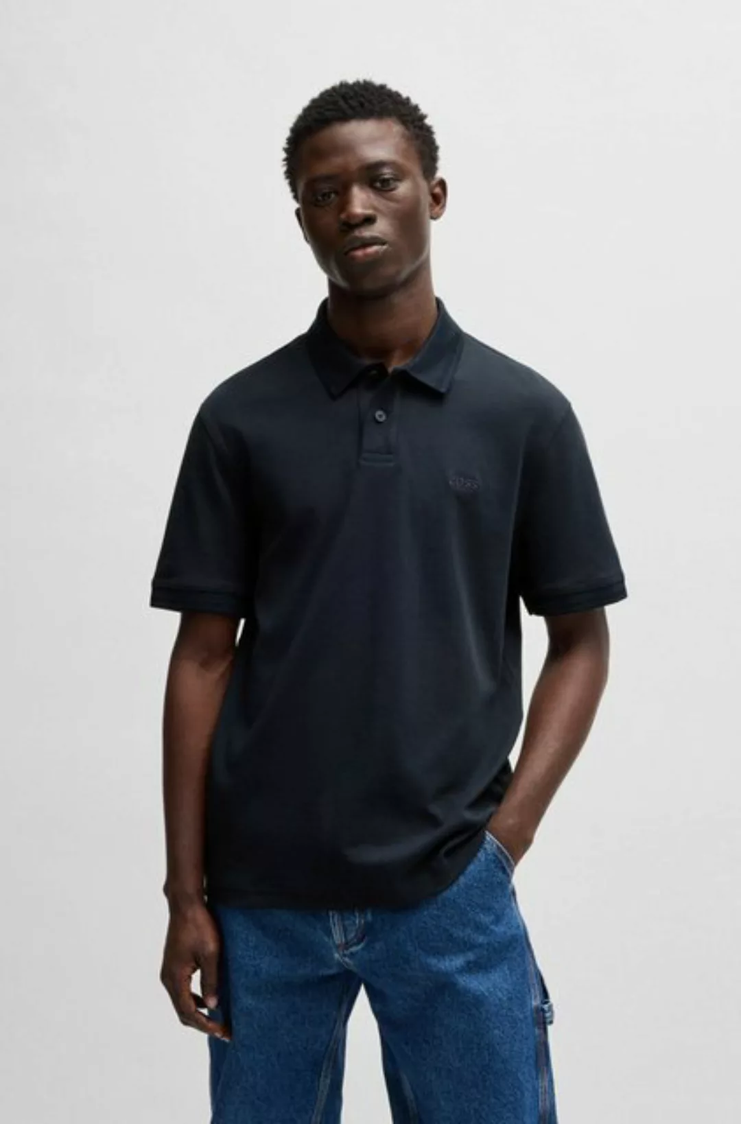 BOSS ORANGE Poloshirt Pe_Interlock mit Polokragen günstig online kaufen