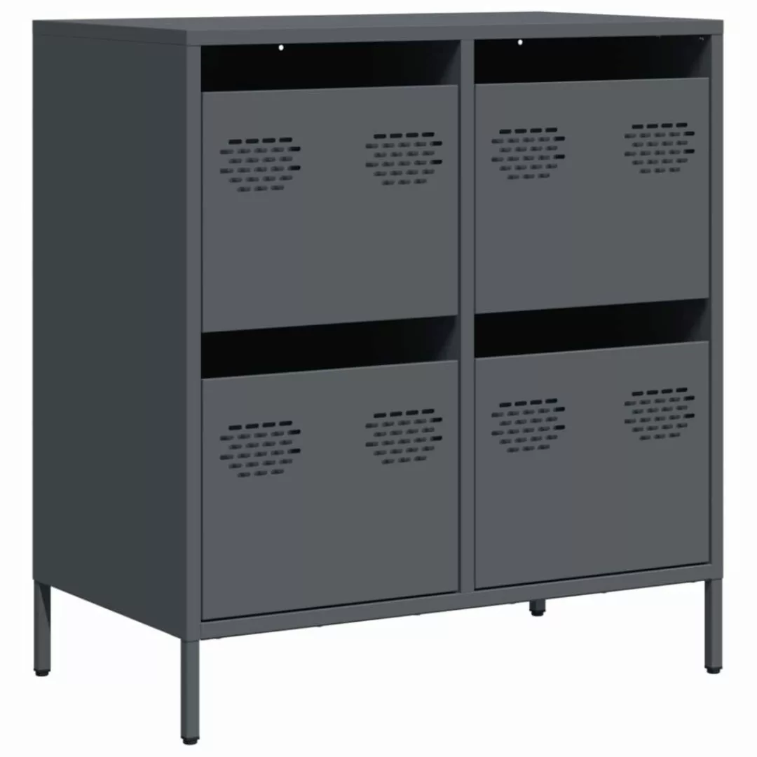 vidaXL Sideboard Sideboard Anthrazit 68x39x73,5 cm günstig online kaufen