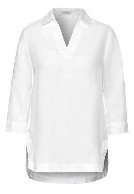 Cecil Blusenshirt LINEN_ Solid Long Blouse günstig online kaufen