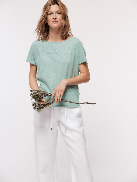 Shirt Mit Streifen Aus Bio-pima-baumwolle günstig online kaufen