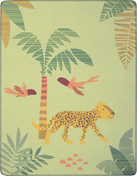 Biederlack Babydecke »Babydecke Wildlife«, 75 x 100, mit Zierstich günstig online kaufen