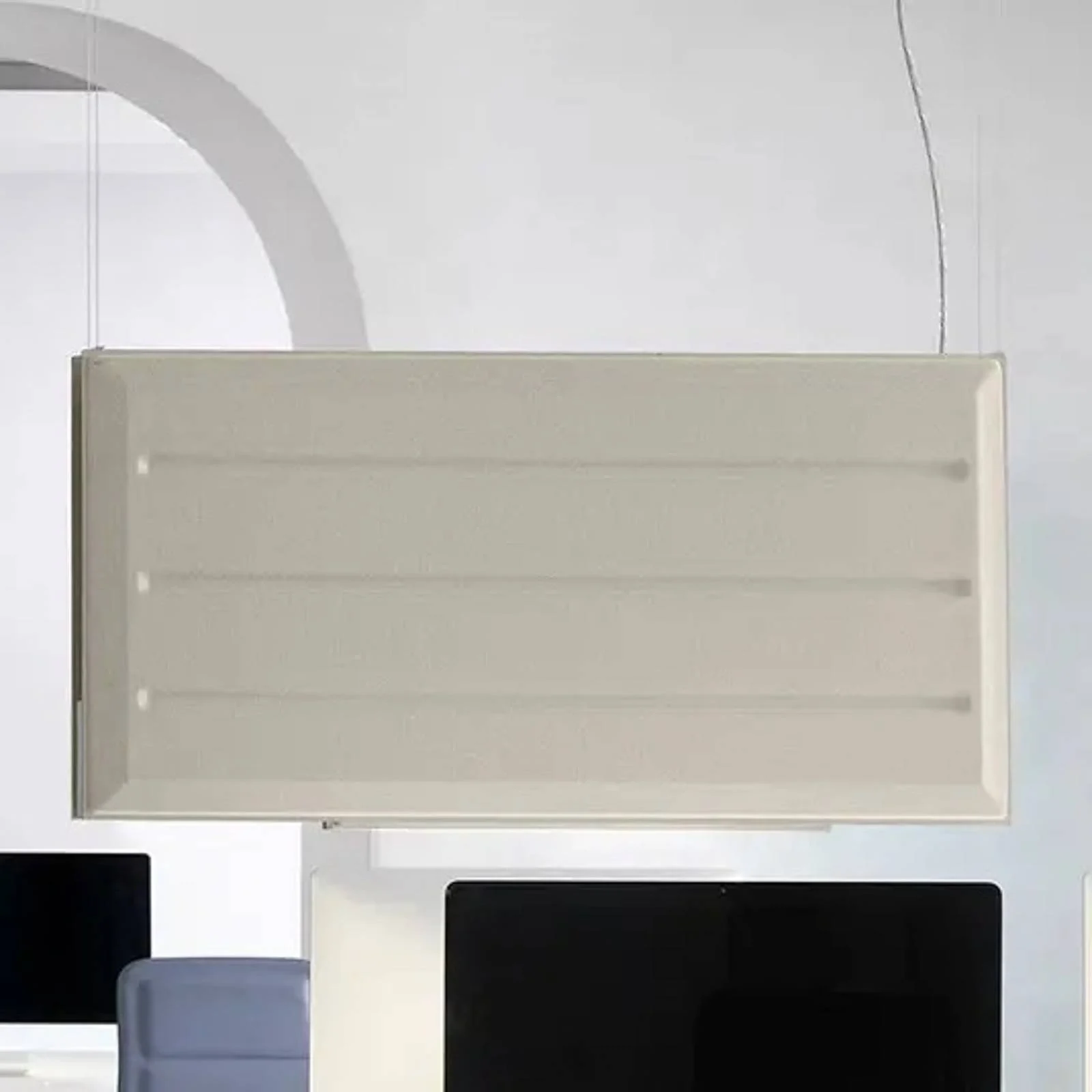 Luceplan Diade LED-Hängelampe vertikal beige 180cm günstig online kaufen