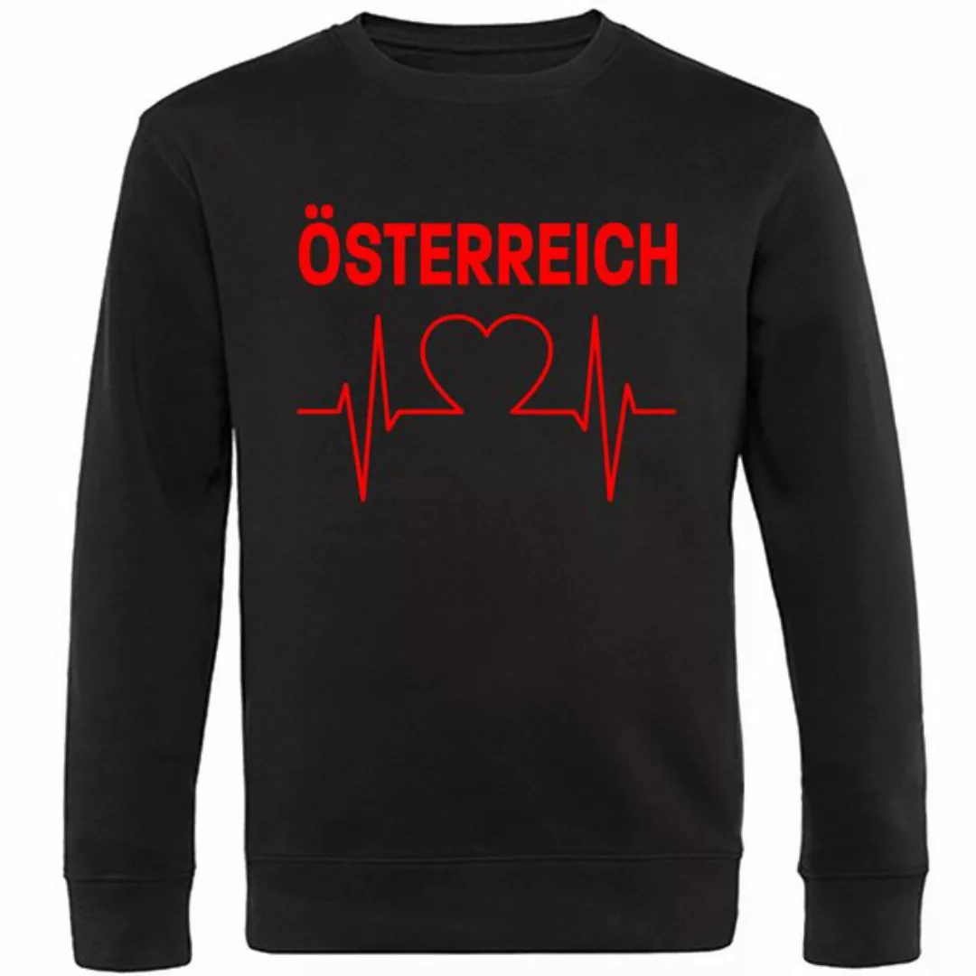 multifanshop Sweatshirt Österreich - Herzschlag - Pullover günstig online kaufen