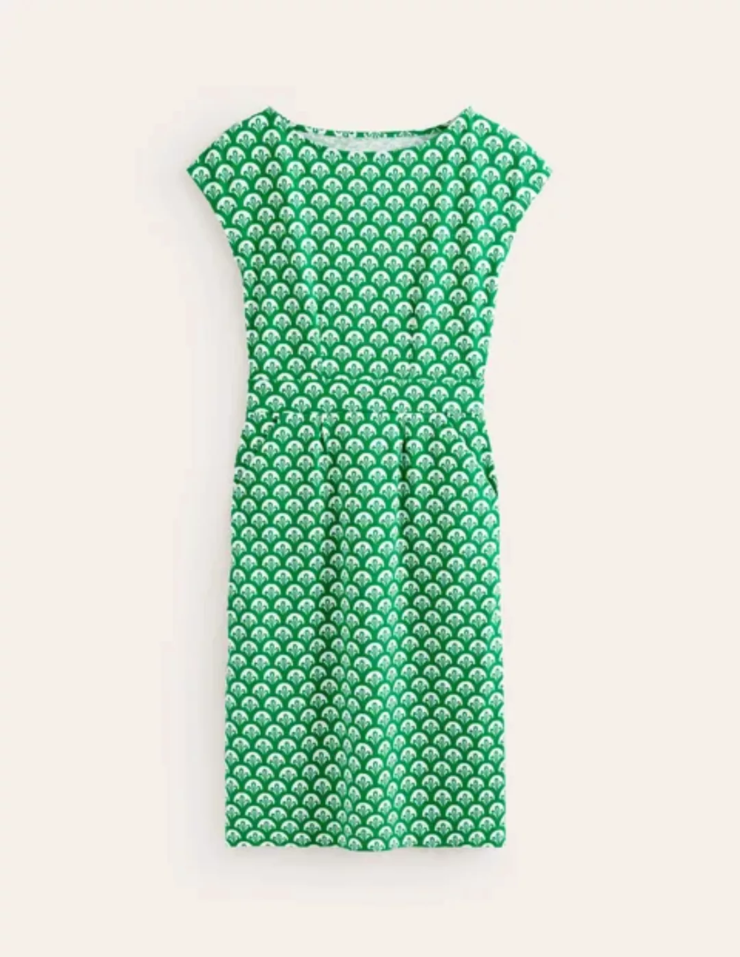 Florrie Jersey-Kleid Damen Boden, Grünes Tamburin, Laub Geo günstig online kaufen