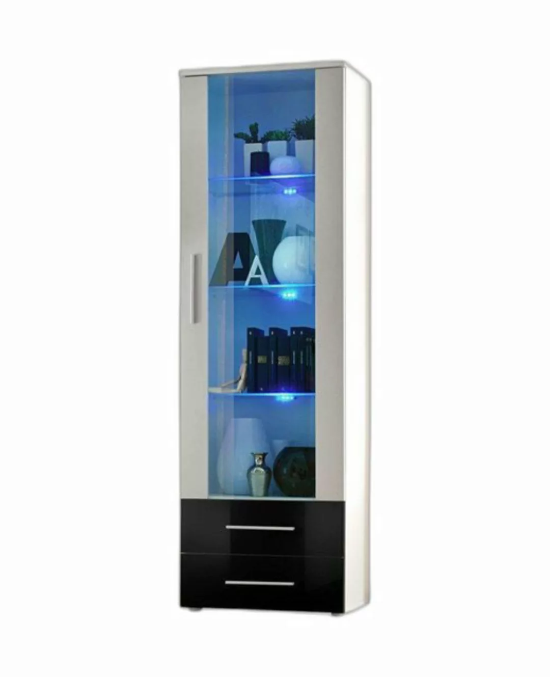 Xlmoebel Vitrine Weißes Vitrinenschrank Luxus Möbel Holz Glas Modernes Desi günstig online kaufen