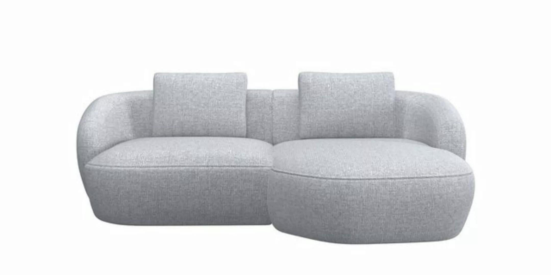 FLEXLUX Wohnlandschaft Torino, rund, L-Form, Sofa-Ecke mit Recamiere, Longc günstig online kaufen