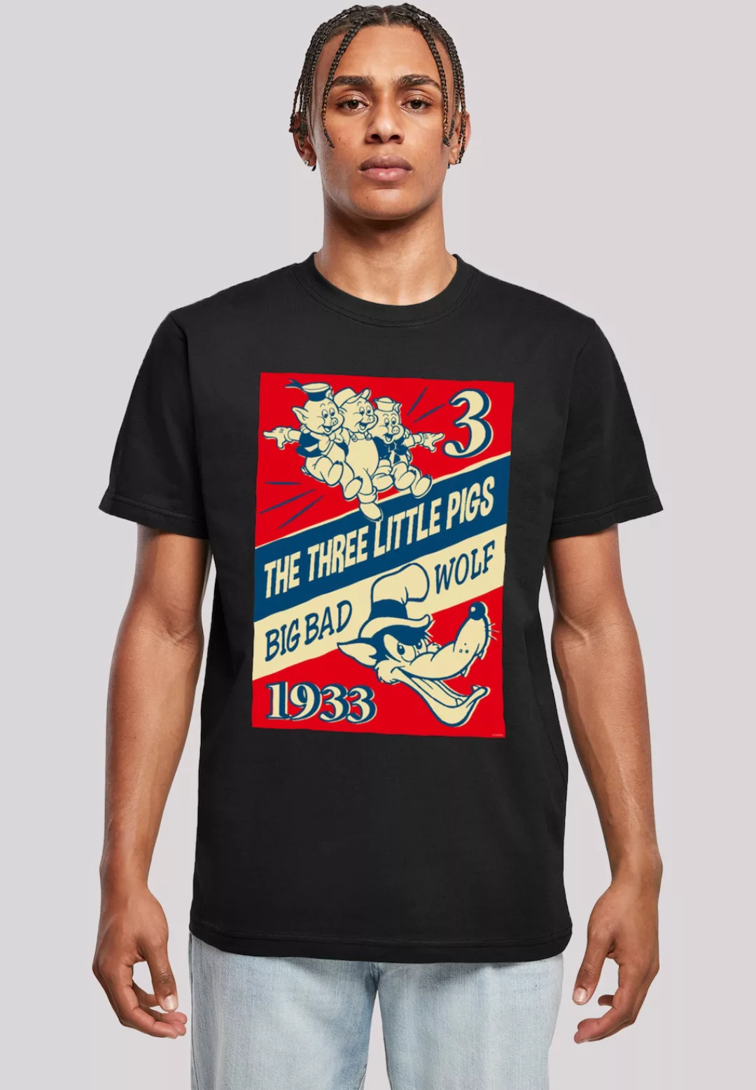 F4NT4STIC T-Shirt "Disney Die Drei Kleinen Schweinchen", Herren,Premium Mer günstig online kaufen