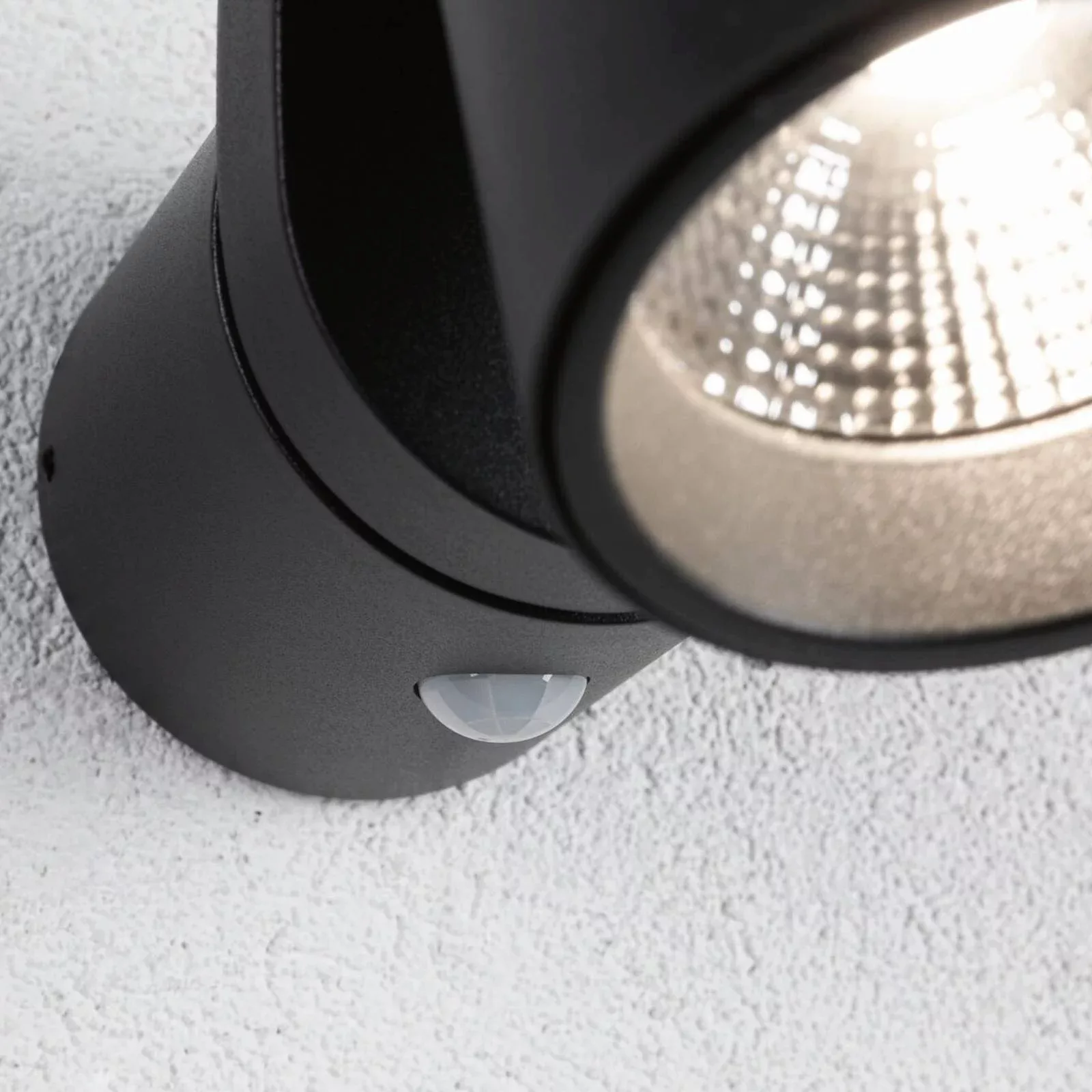LED Wandleuchte Cuff in Weiß 10W 700lm IP44 mit Bewegungsmelder und Dämmeru günstig online kaufen