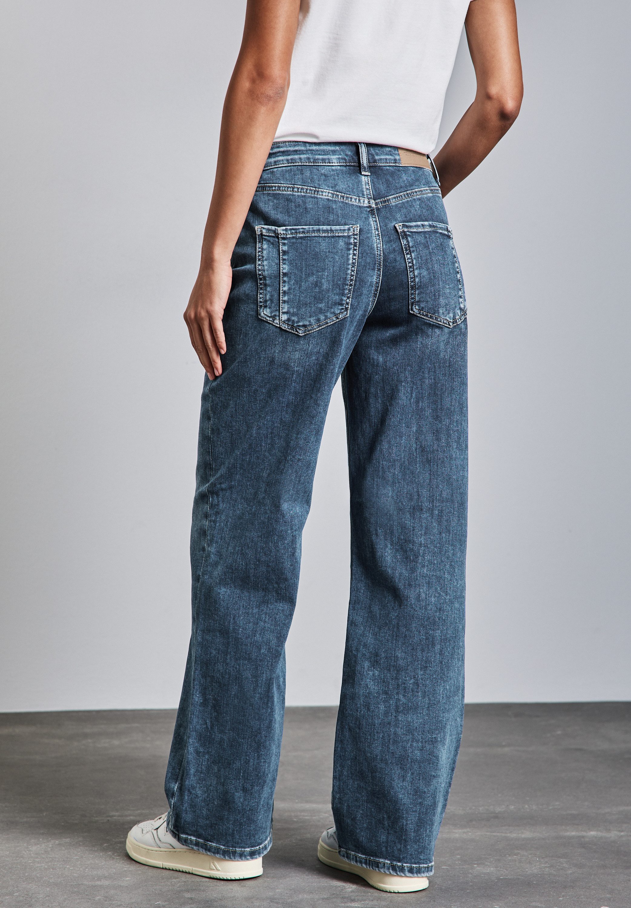 STREET ONE Loose-fit-Jeans aus Baumwolle mit günstig online kaufen
