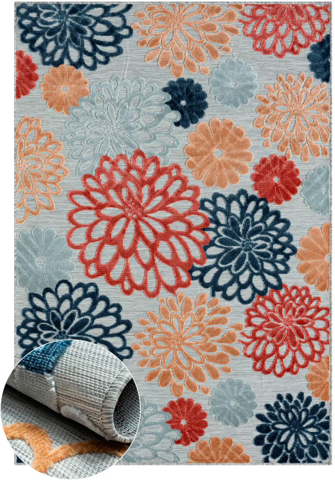my home Teppich »Tamsin, LAGERRÄUMUNG!«, rechteckig, 8 mm Höhe, Hoch-Tief E günstig online kaufen