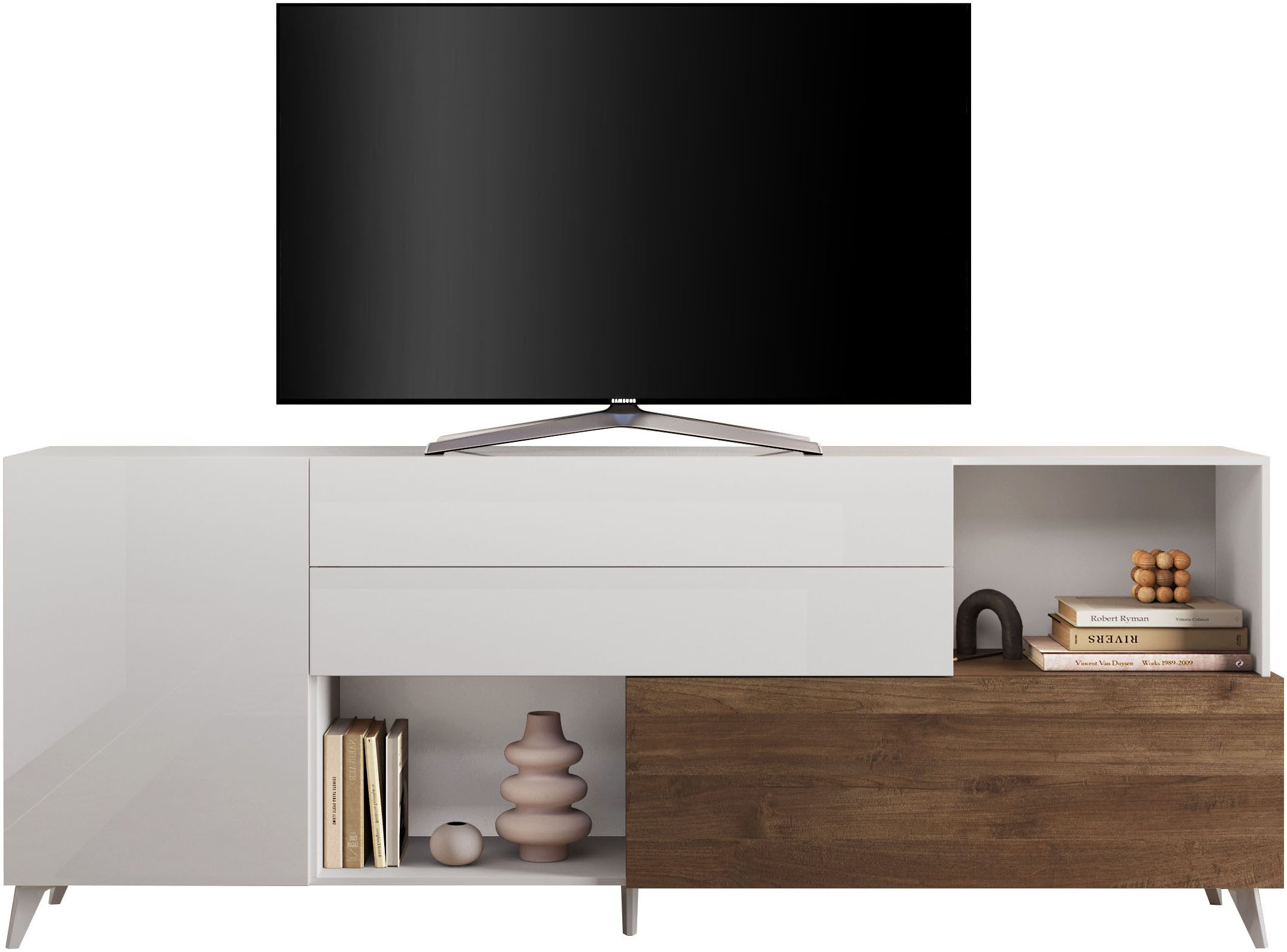 INOSIGN Sideboard "Monaco in Breite 241 cm, Anrichte mit Tür, Klappe und 2 günstig online kaufen
