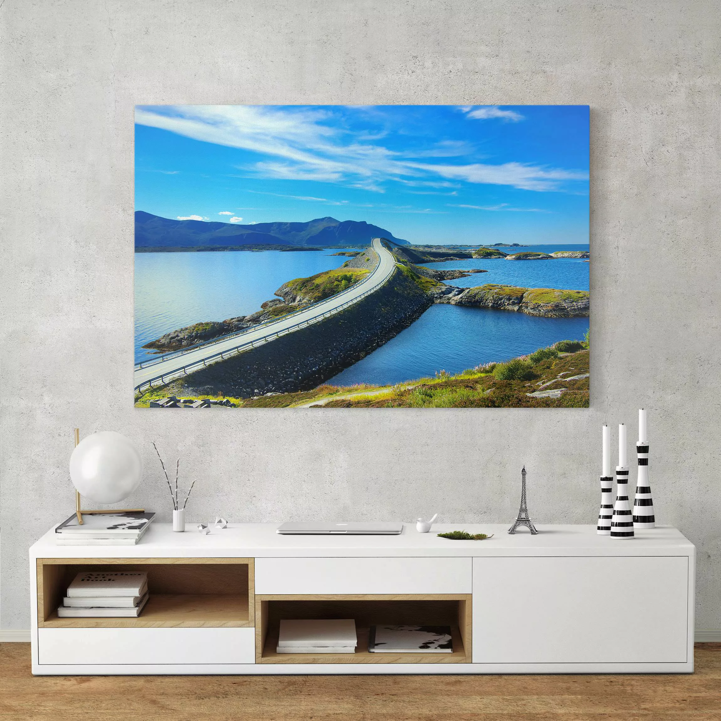 Leinwandbild Natur & Landschaft - Querformat Crossing Norway günstig online kaufen