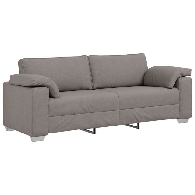 vidaXL Sofa Sofa Taupe Holz, Metall, Textilene, Schaum 3-Sitzer, 1 Teile günstig online kaufen