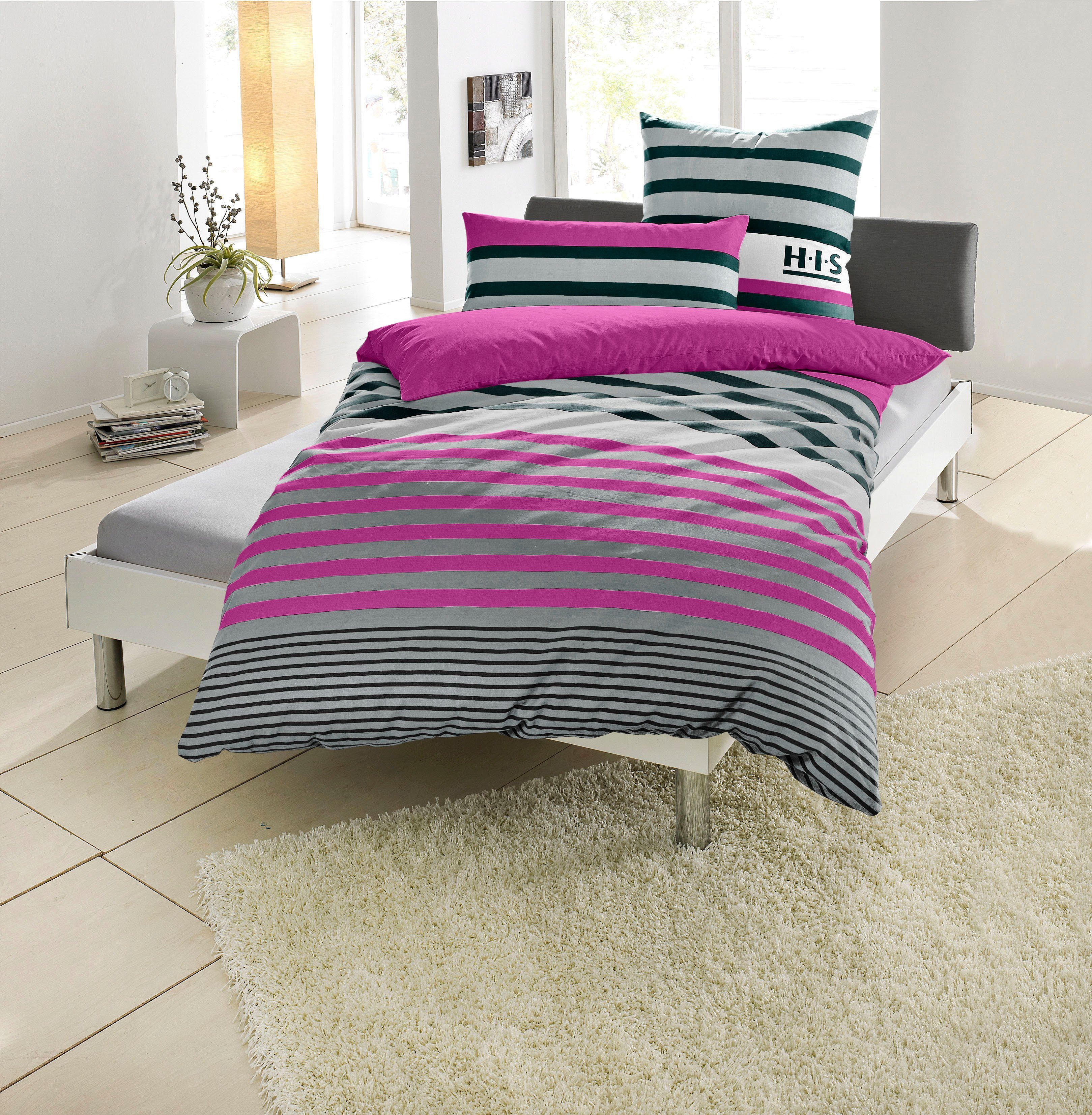H.I.S Bettwäsche Majoran, Polycotton recycelt, 3 günstig online kaufen