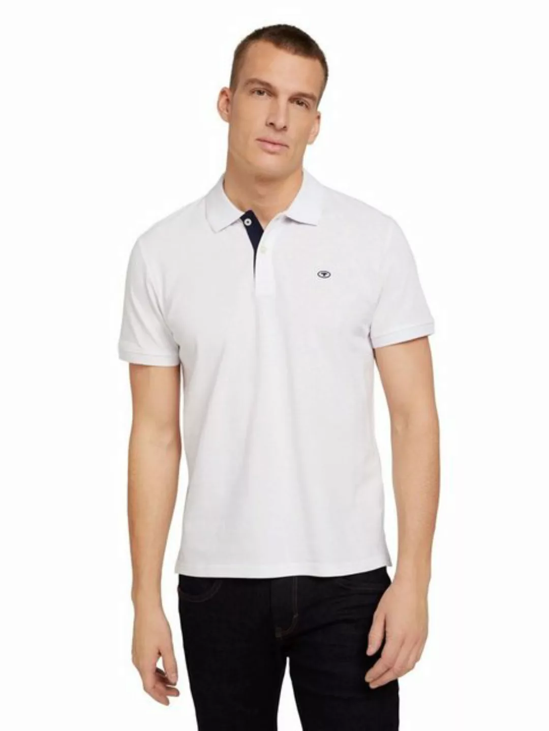 Tom Tailor Herren Poloshirt BASIC CONTRAST günstig online kaufen