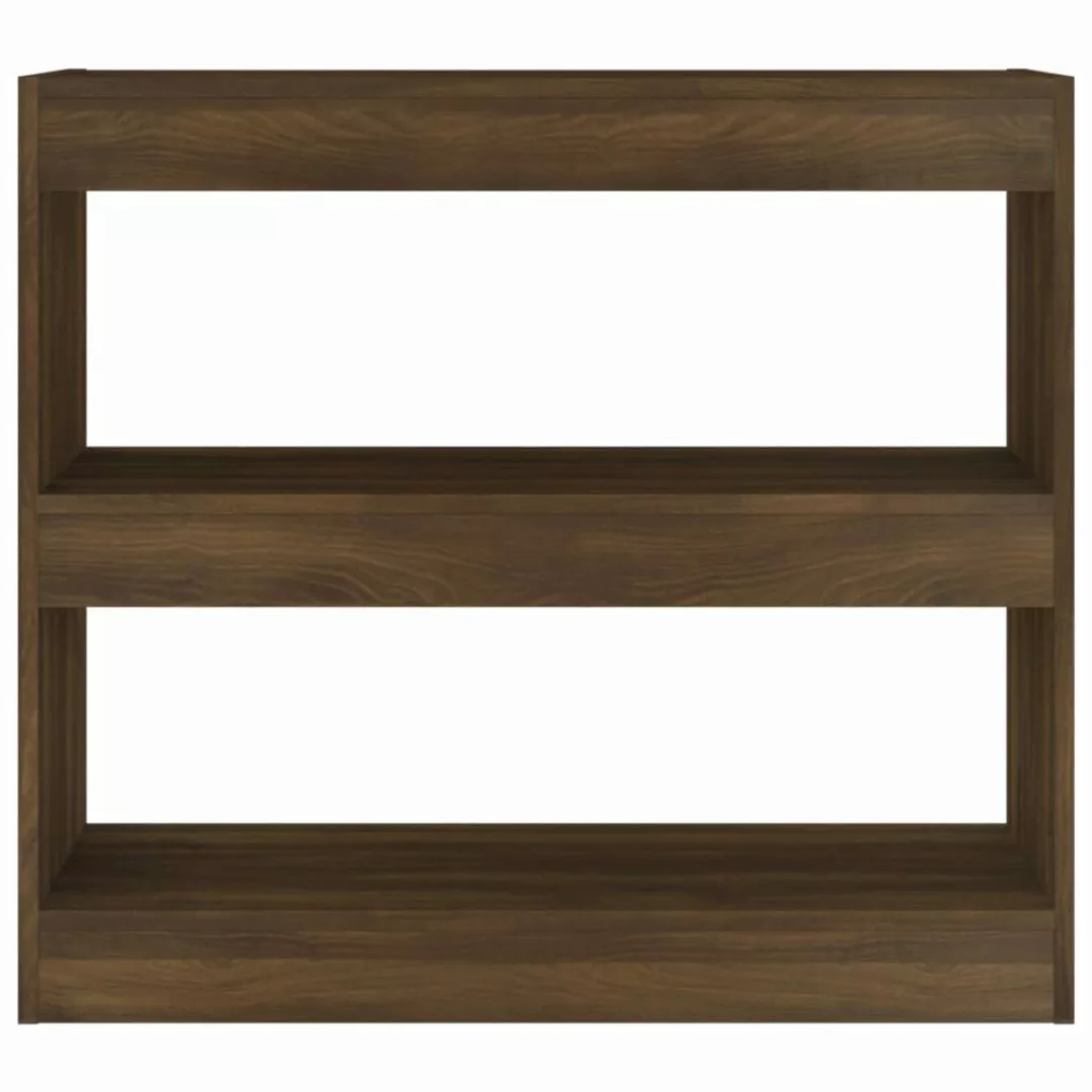 vidaXL Bücherregal Bücherregal/Raumteiler Braun Eichen-Optik 80x30x72 günstig online kaufen