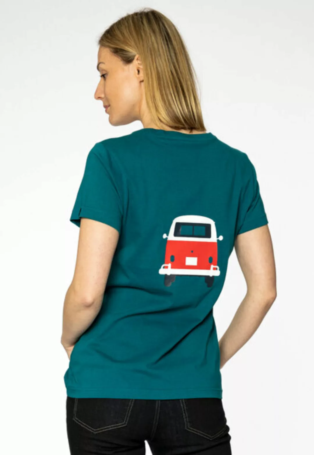 Elkline T-Shirt Kult lizenzierter Bulli Brust Rücken Print günstig online kaufen