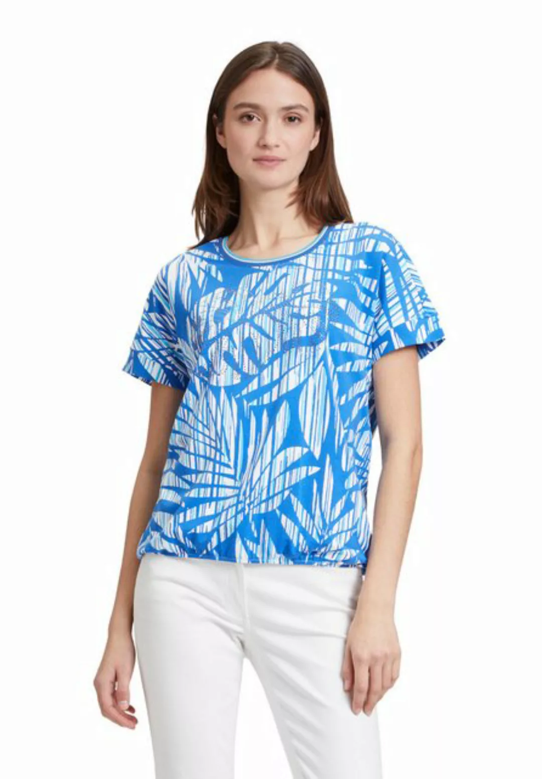 Betty Barclay T-Shirt Shirt Kurz 1/2 Arm, Blue/White günstig online kaufen