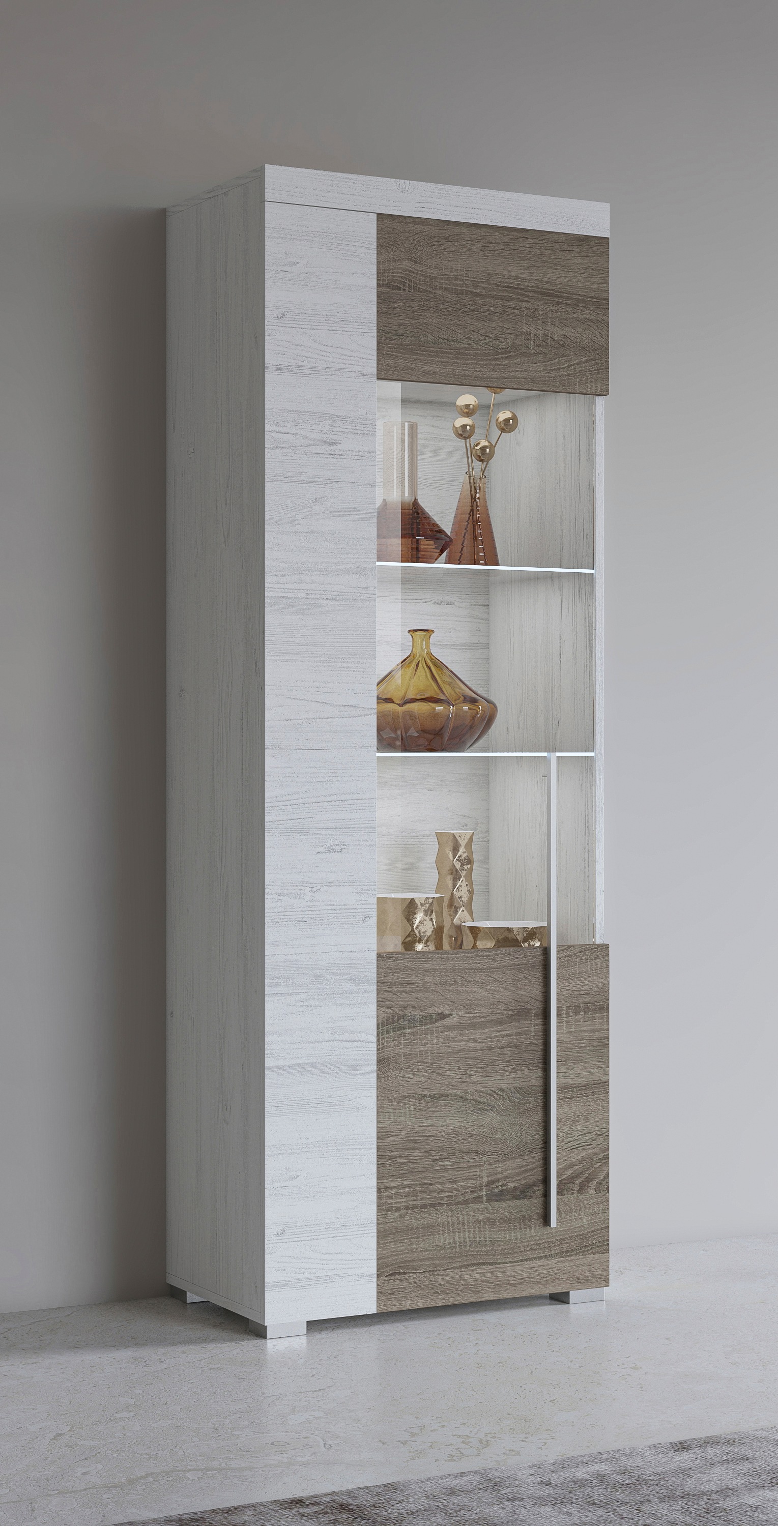 INOSIGN Vitrine "Roger,Höhe 160cm stilvolle Glasvitrine mit verstellbare Gl günstig online kaufen