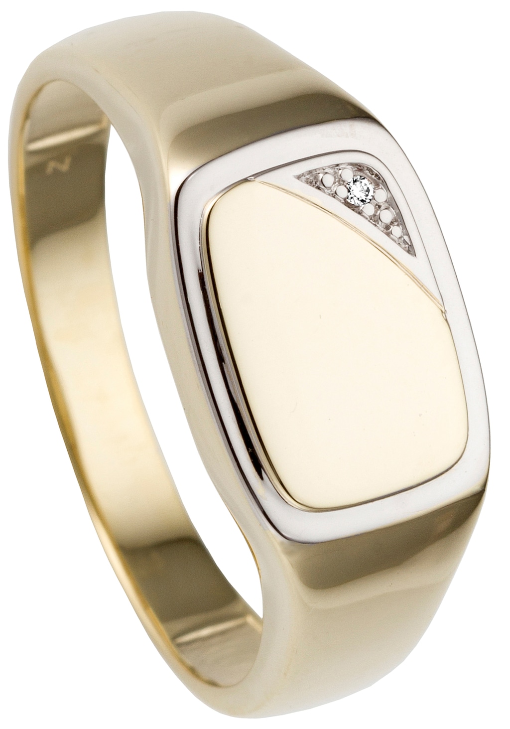 JOBO Fingerring "Ring mit Diamant", 585 Gold bicolor günstig online kaufen