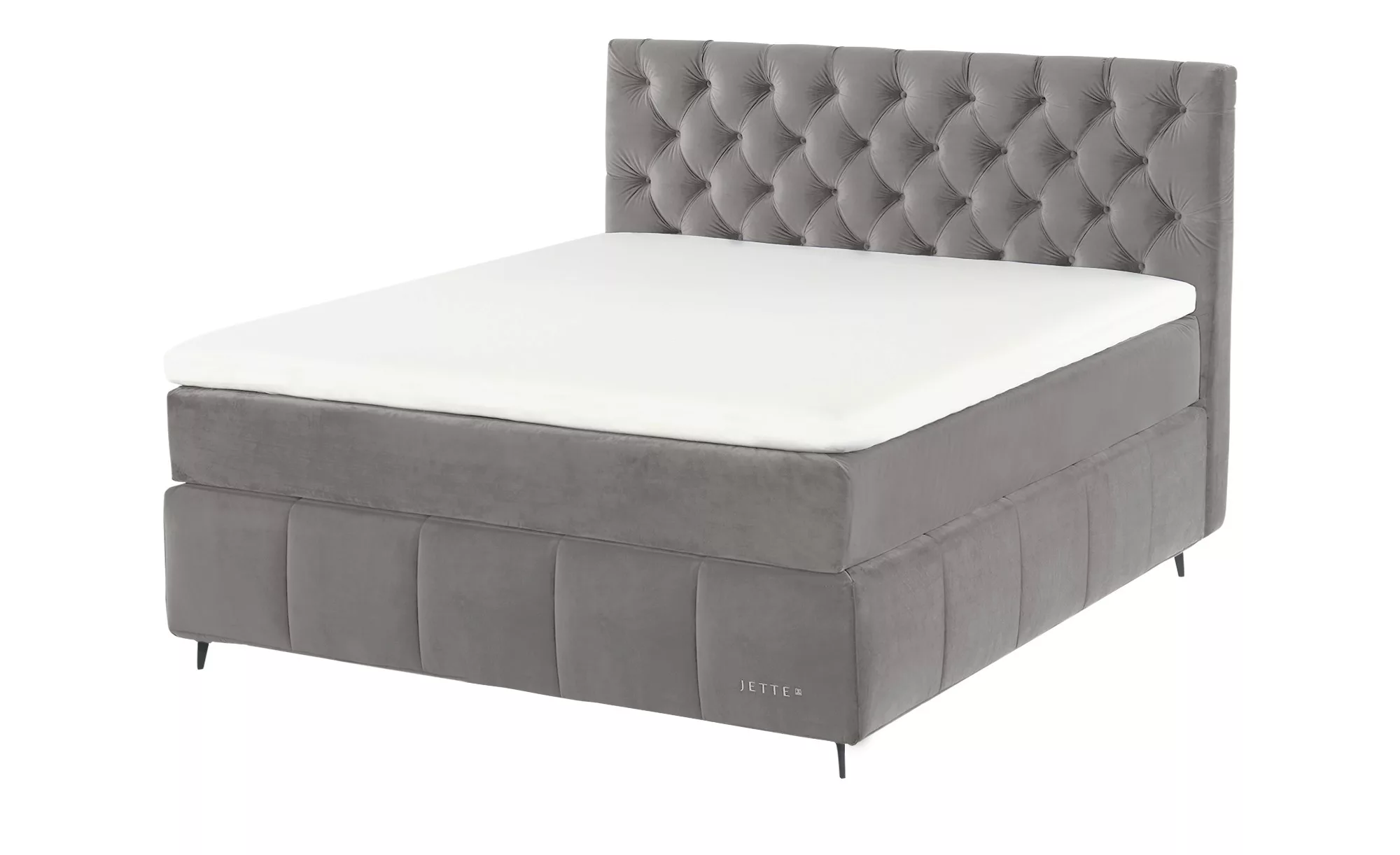 Jette Home Boxspringbett  Jette Glam ¦ grau ¦ Maße (cm): B: 182 H: 132,5 Be günstig online kaufen