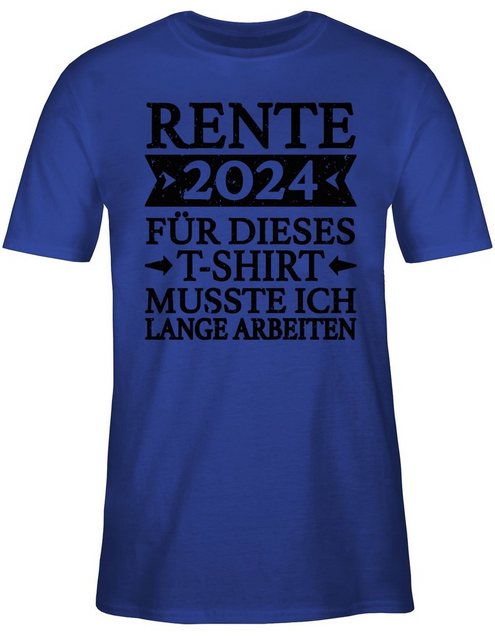 Shirtracer T-Shirt Rente 2024 für dieses T-Shirt musste ich lange arbeiten günstig online kaufen