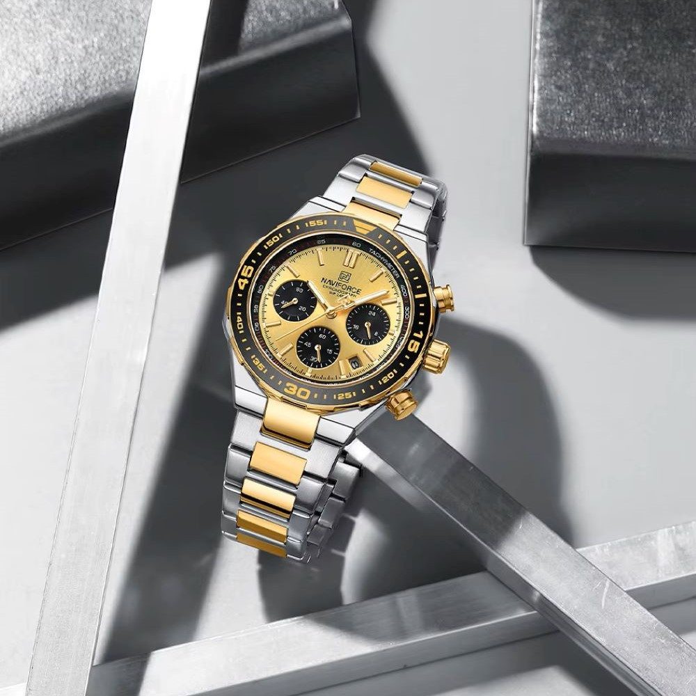 Tidy Quarzuhr NF 8049 Herrenuhr Bicolor günstig online kaufen
