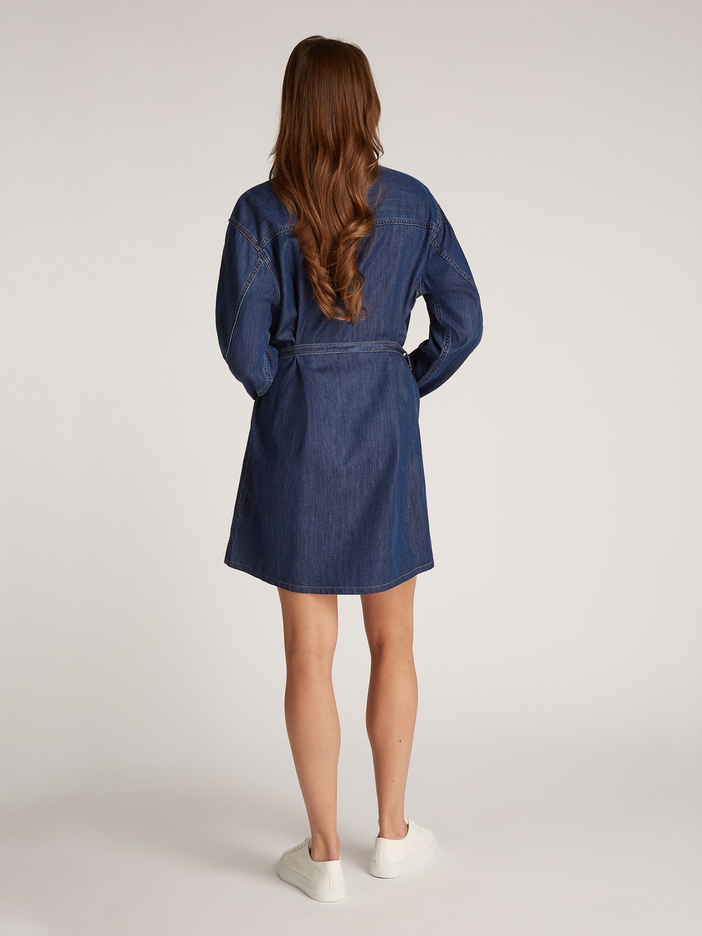 Calvin Klein Jeans Jeanskleid "BELTED TENCEL DENIM SHIRT DRESS", mit Logost günstig online kaufen